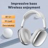 New Max P9 Pro Wireless Bluetooth Headphones HiFi Stereo Noise Cancelling Waterproof Mic Pods Over Ear Sports